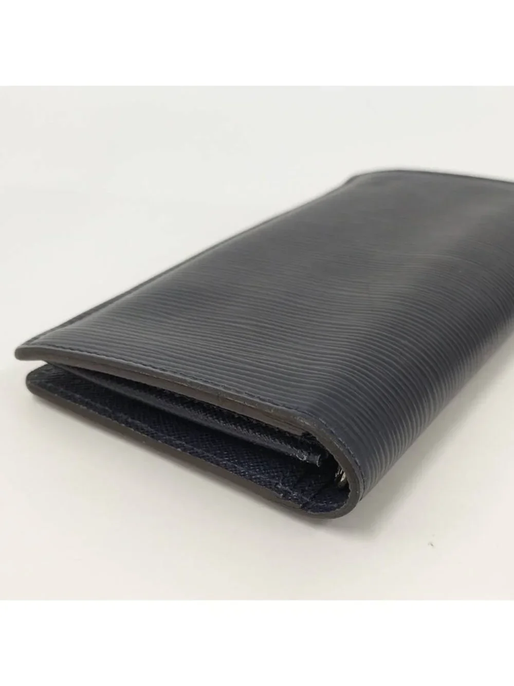 Louis Vuitton Portefeuille Brazza Epi Blue Marine Wallet